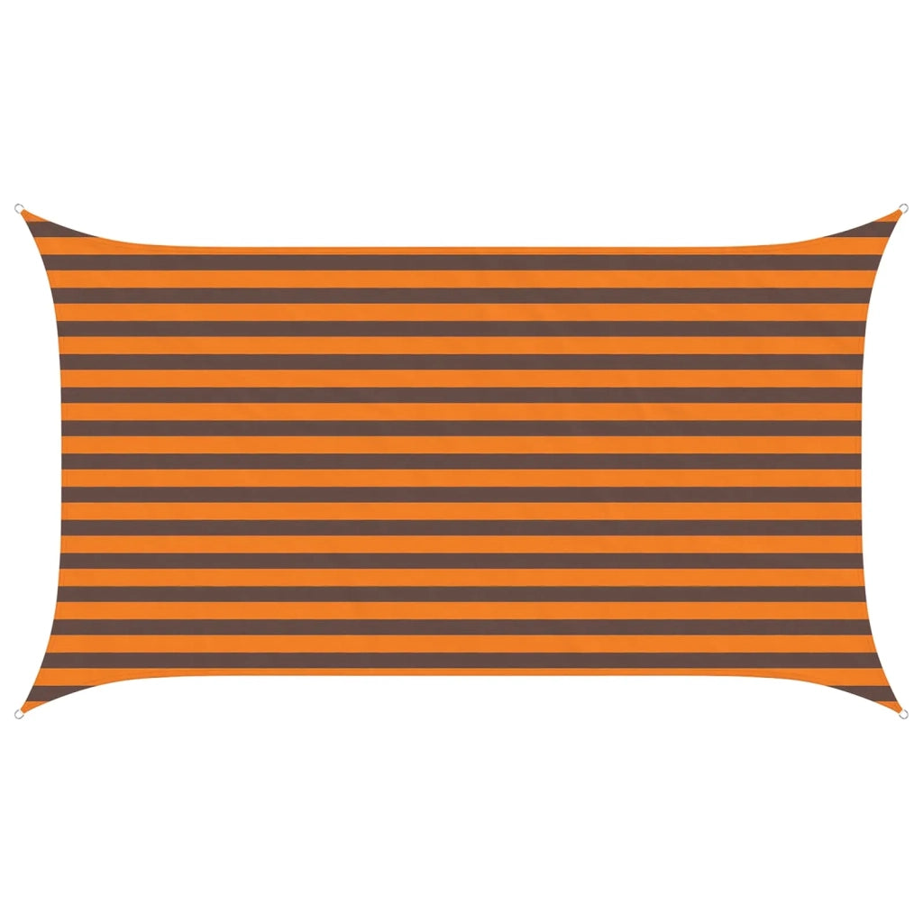 Vela da ombra solare Arancione e Marrone 3,5 x 2 m