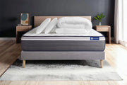 Pacchetto letto completo - Materasso 160x200cm + Box spring con doghe (in kit) + 2 cuscini + Piumino - ActiMemo Plus