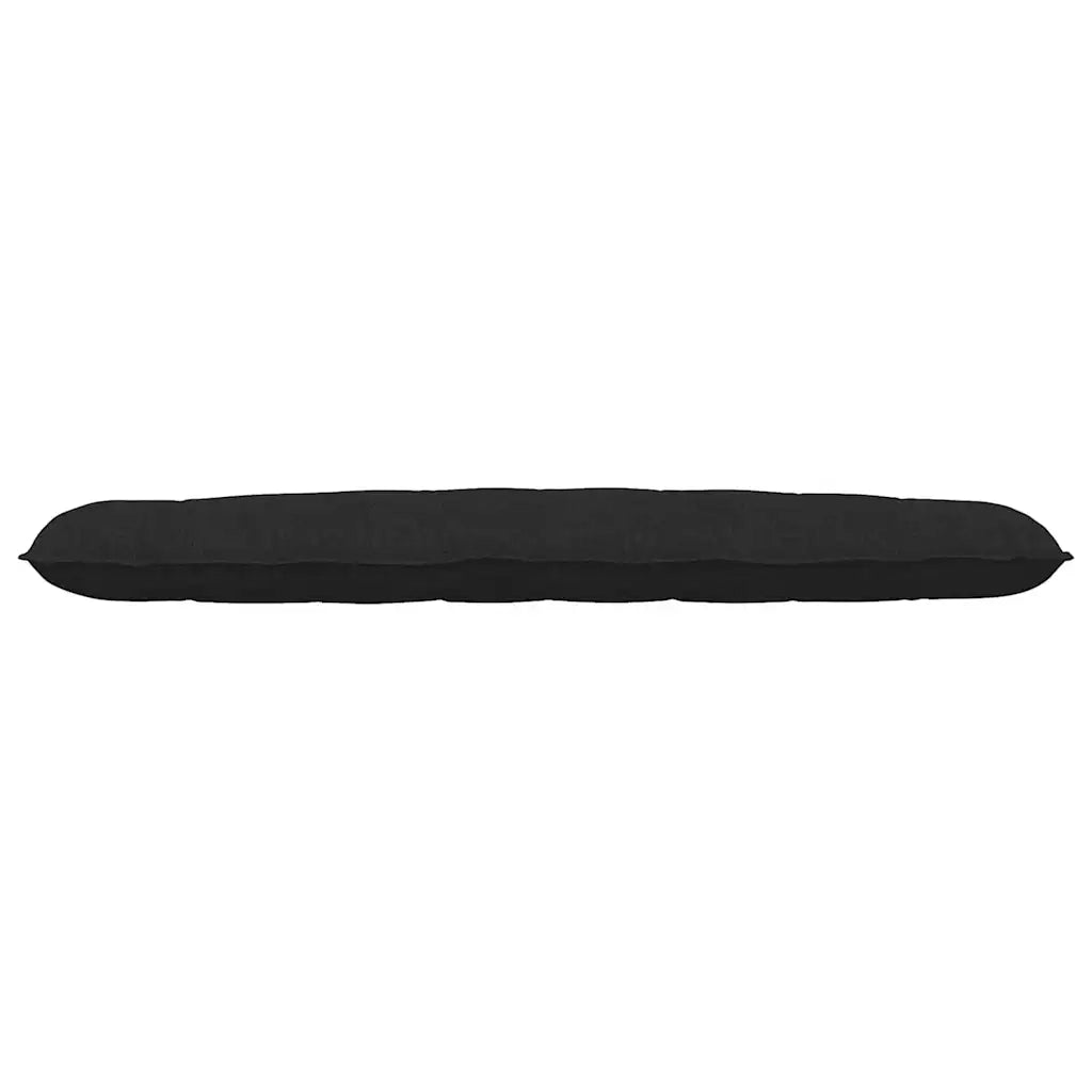 Cuscino per Schiena | Cuscino dorsale Nero 200 x 19 x 50 cm Tessuto
