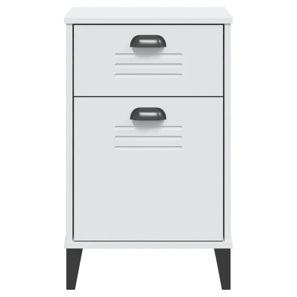 Comodino VIKEN Bianco in Legno Multistrato 374914