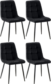 4er Set Esszimmerstuhl Tilde Samt