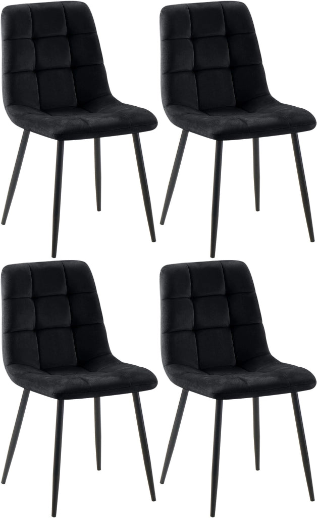 4er Set Esszimmerstuhl Tilde Samt