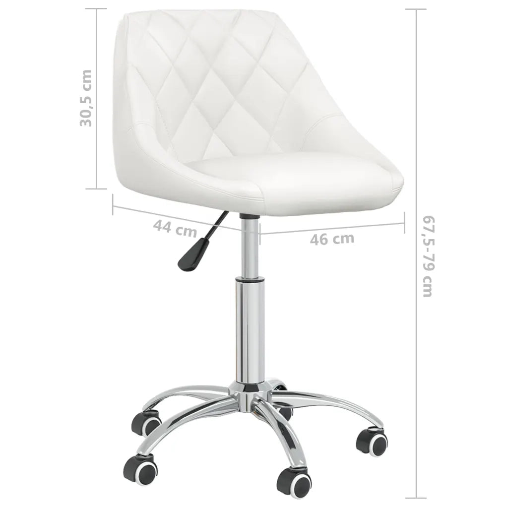 Sedie da Pranzo Girevoli 6 pz Bianche in Similpelle cod mxl 56999