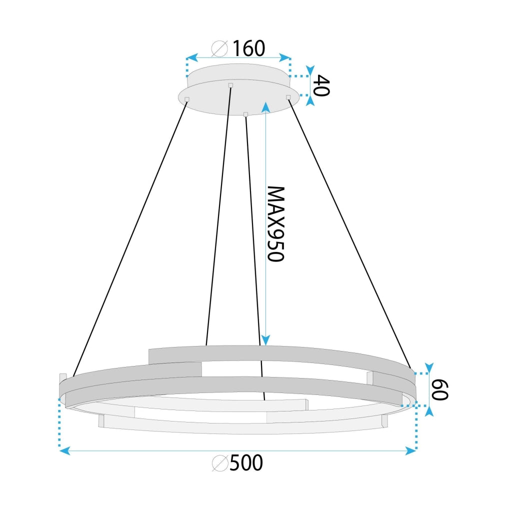 Lampada Da Soffitto G127-cp 50cm Gold