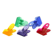 CLIPS DA CUCINA 5 PZ IN PLASTICA TRASPARENTE CON MOLLA COLORI ASSORTITI 5H CM
