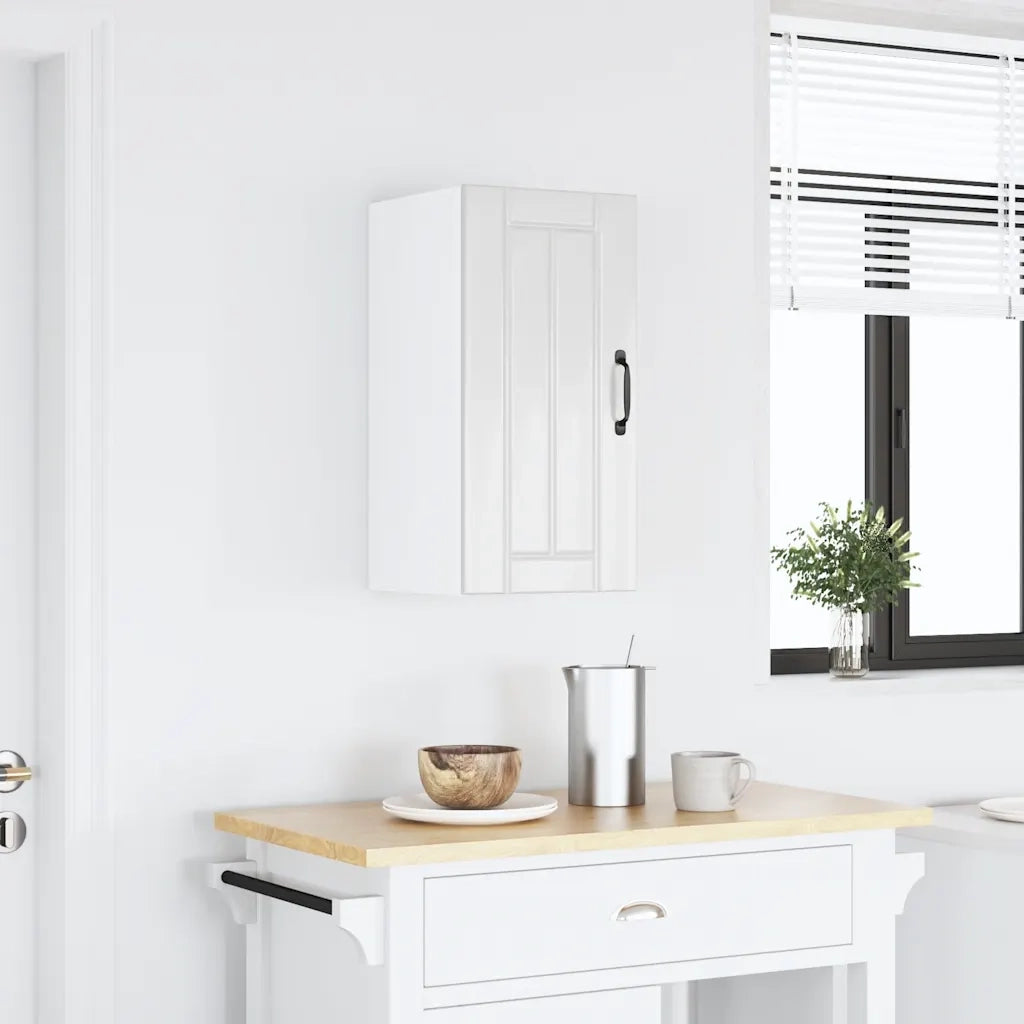Pensile da Cucina Lucca Bianco Lucido in Legno Multistrato 853779
