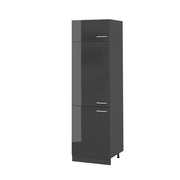 Vicco Armadio frigorifero Antracite lucido 60 cm