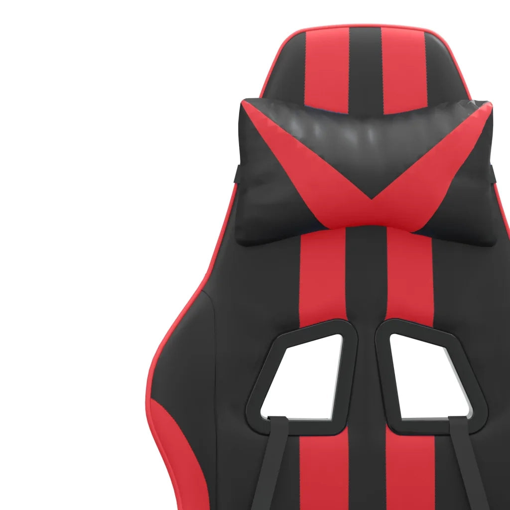Sedia da Gaming Girevole Nera e Rossa in Similpelle cod mxl 63457