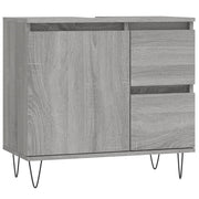 Armadietto Bagno | Armadio da bagno Grigio Sonoma 65x33x60 cm in Legno Multistrato