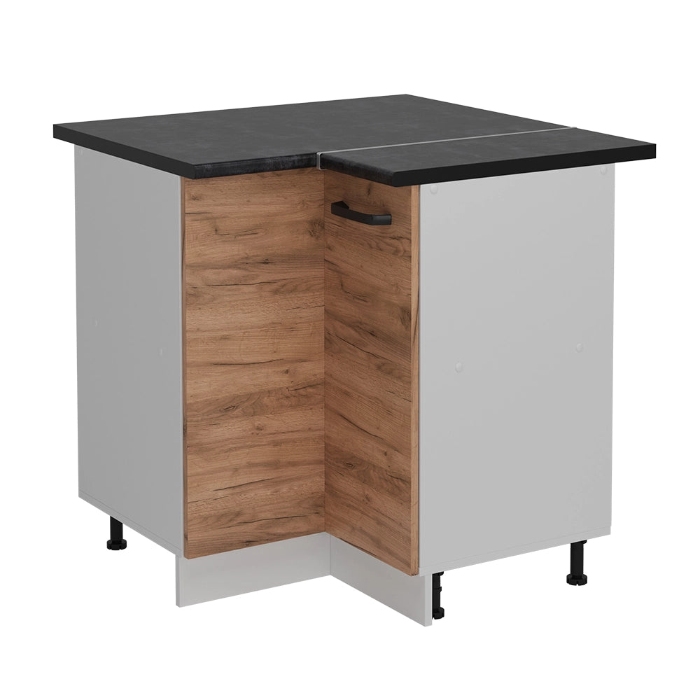 Vicco Mobile ad angolo cucina Quercia dorata 75.6 cm PL Antracite
