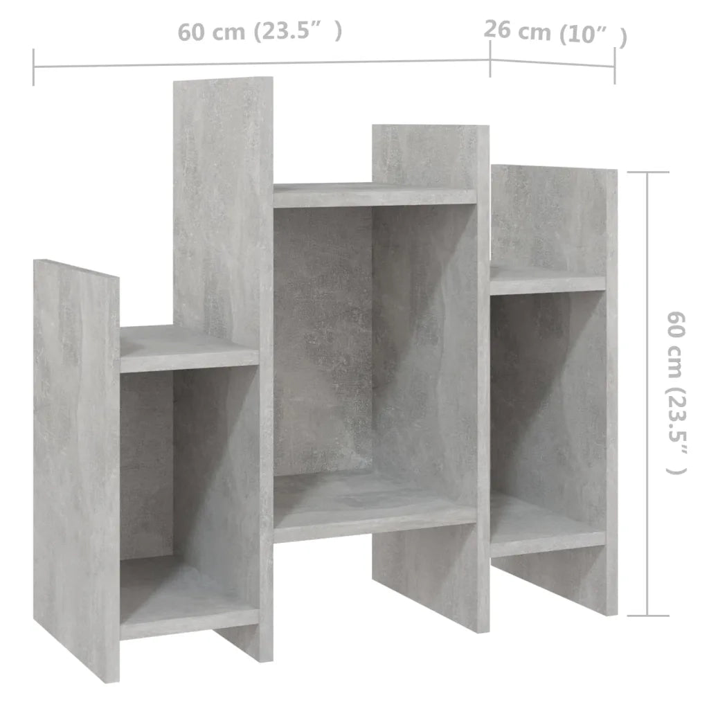 Credenza | Madia | Buffet da pranzo | Armadio da pranzo Grigio Cemento 60x26x60 cm in Legno Multistrato