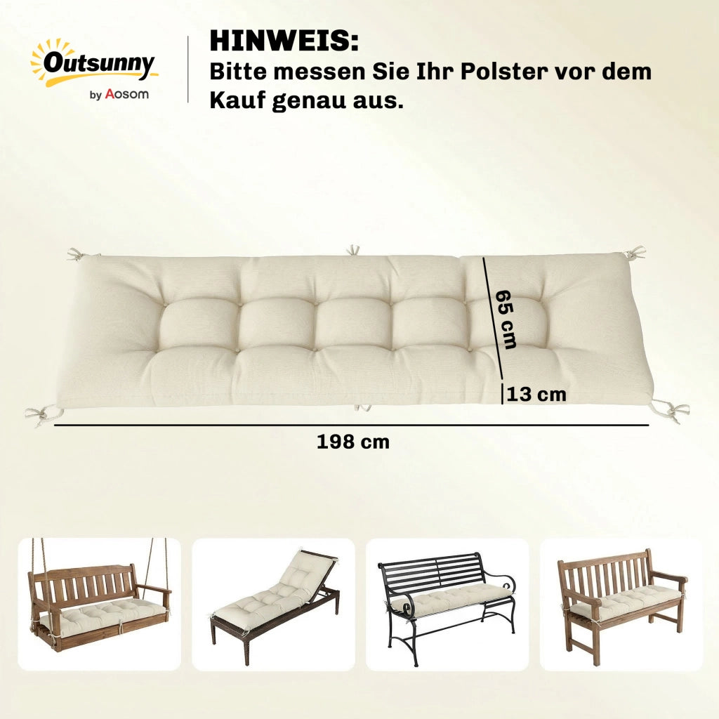 Cuscino per pallet rimovibile ¨C zephmum ¨C 198x65x13 cm beige