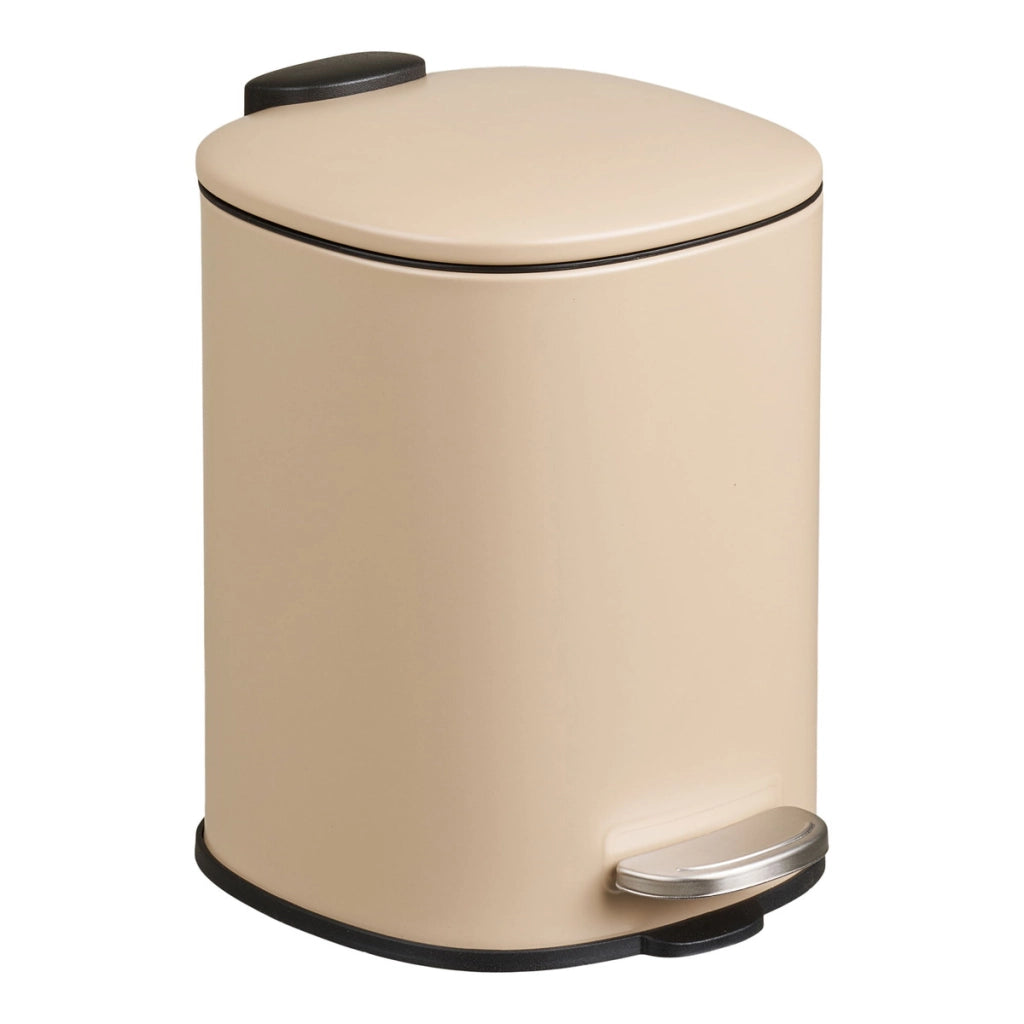 Pattumiera Lodi, Beige, Metallo, 21x17x23 cm