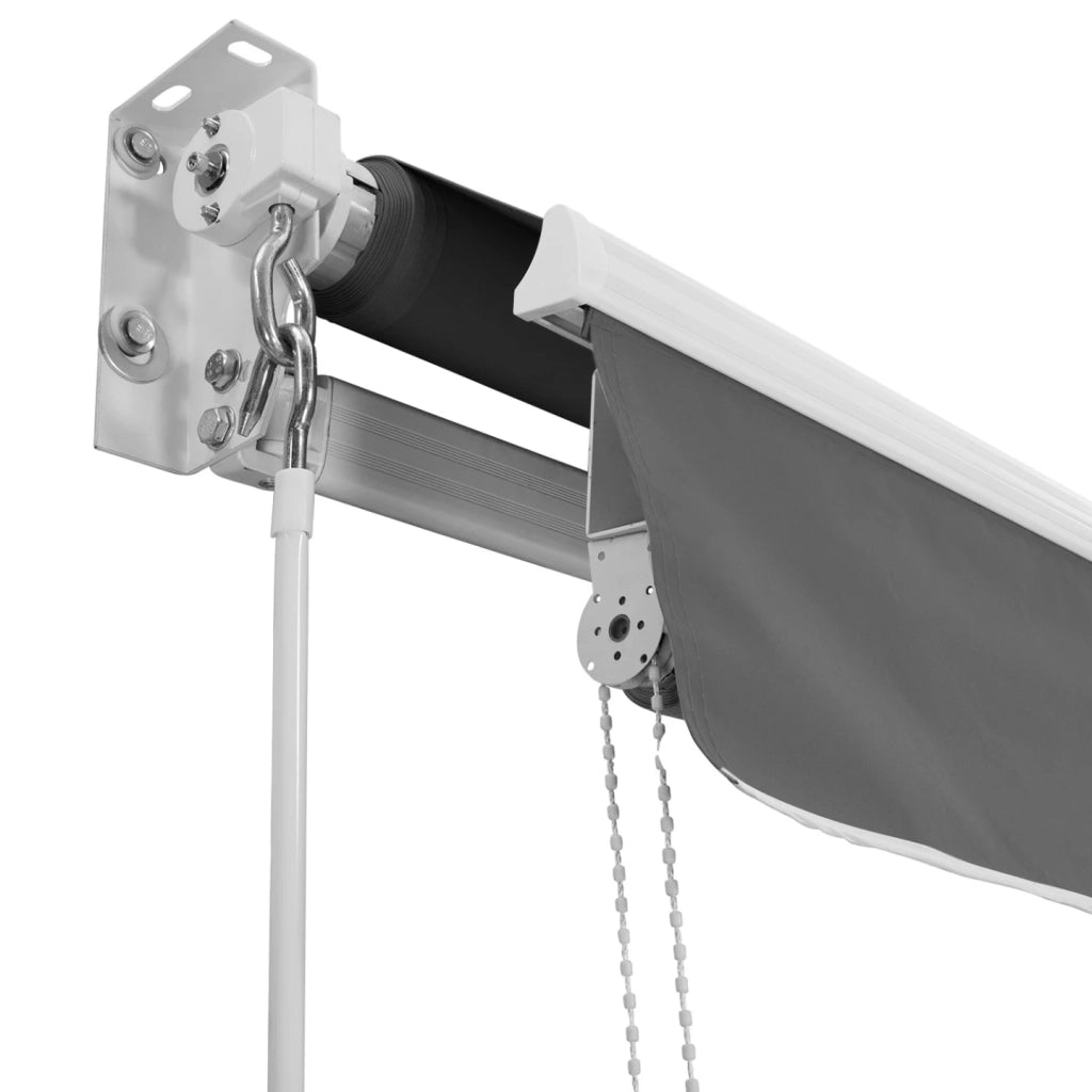 IDMarket - Tenda manuale 3x2 M grigio antracite con mantovana H.1,50 M