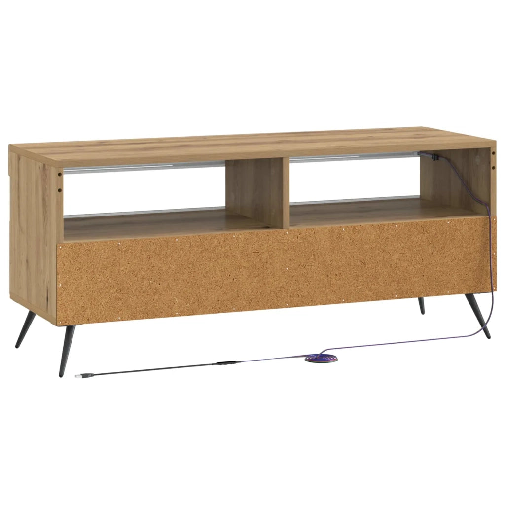Mobile TV LED Rovere Artigianale Legno ingegnerizzato 897654