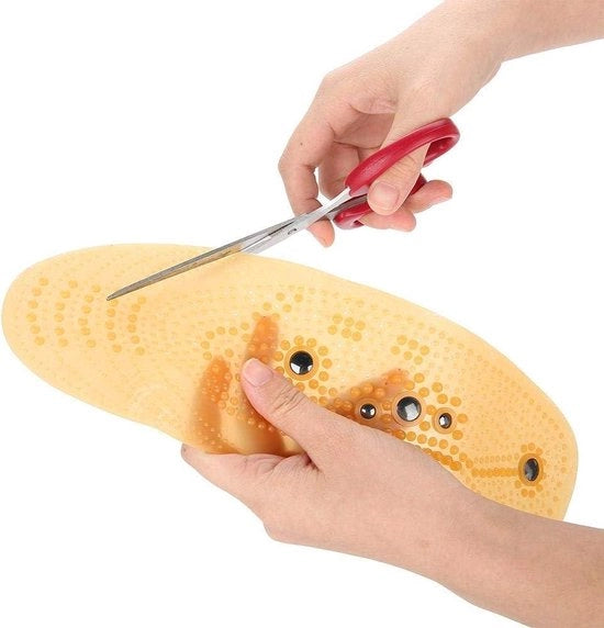 Inlegzoli magnetici per terapia del piede - Riduzione della fatica - Acupressione - Assistenza sanitaria - Massaggio del piede - Misura regolabile - Inseribili negli stivali - Uomini - Donne - Misura 41-45.