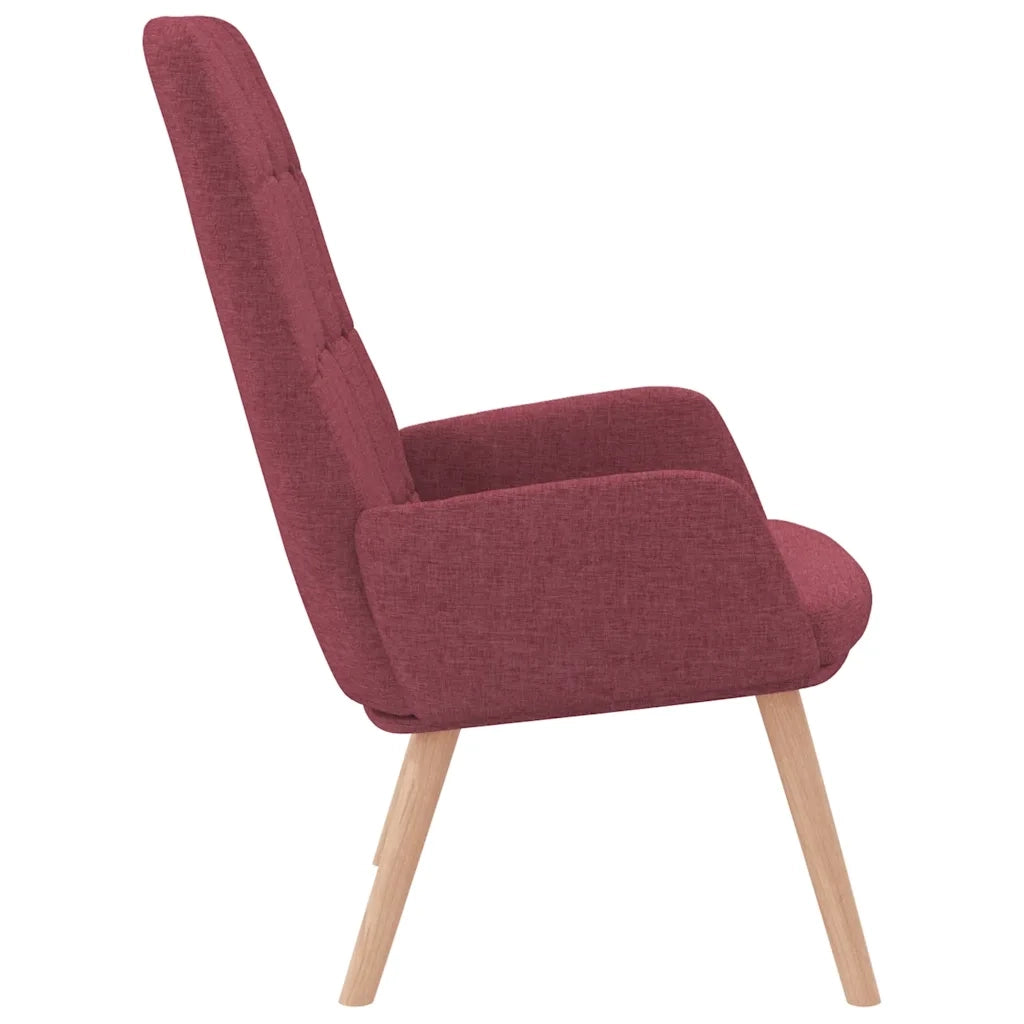 Sedia Relax Rosso Vino in Tessuto 4102649