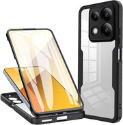Hoes trasparente 360 gradi shockresistente con schermoprotettore per Xiaomi Poco X6 Pro 5G - Nero 

Modello: Allecto Plus 
Codice prodotto: 
Specifica tecnica: Transparante 360 Graden Schokbestendige