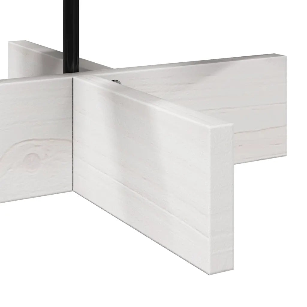 Albero di Natale | Decorazioni natalizie Decorativo Bianco 80 cm Legno Massello di Pino