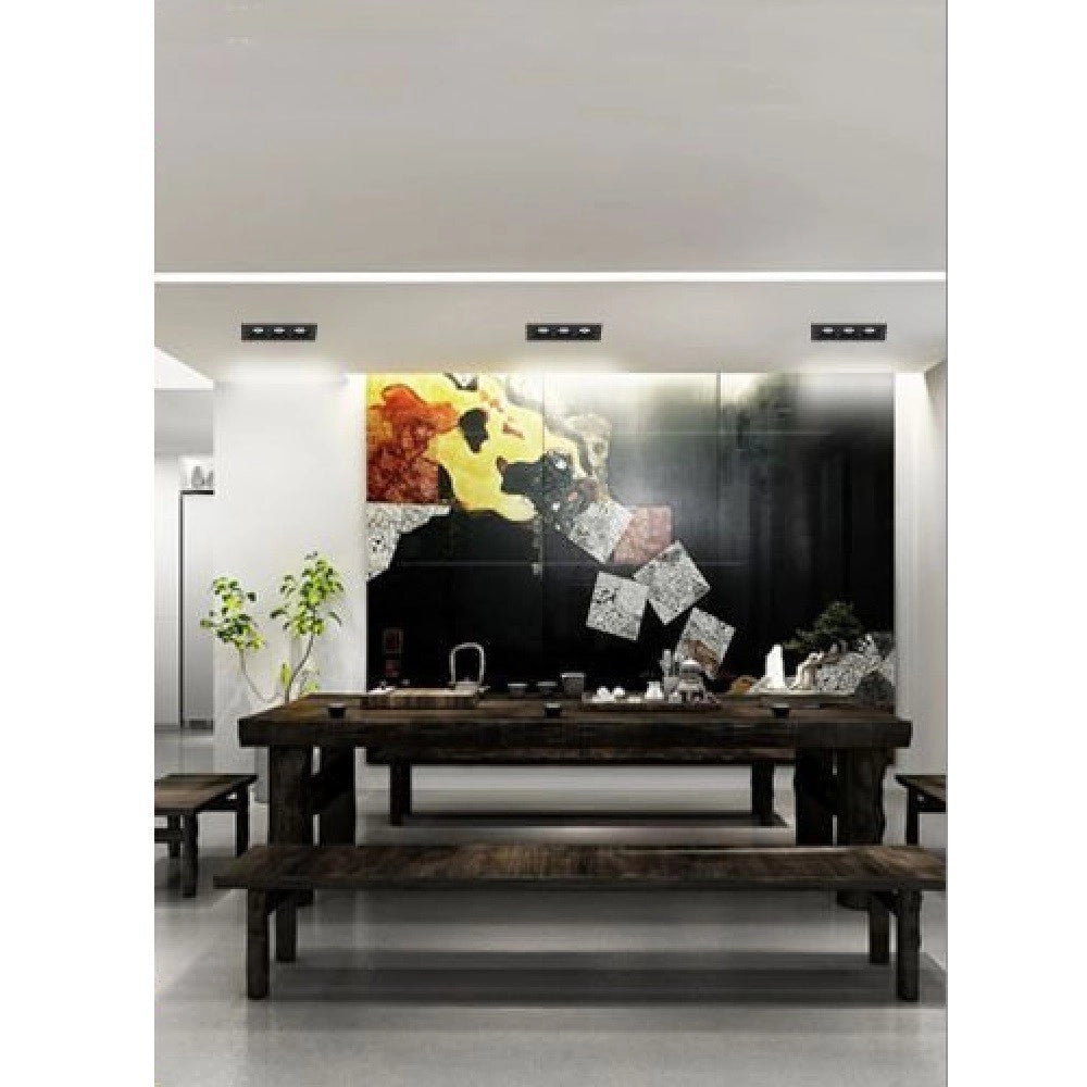 Trade Shop - Faretto Led Incasso 6 W Soffitto Moderno Nero Luce 3000k 4000k 6500k Spot -