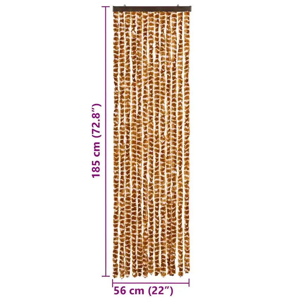 Zanzariera Ocra e Bianco 56x185 cm Ciniglia CFW2360664
