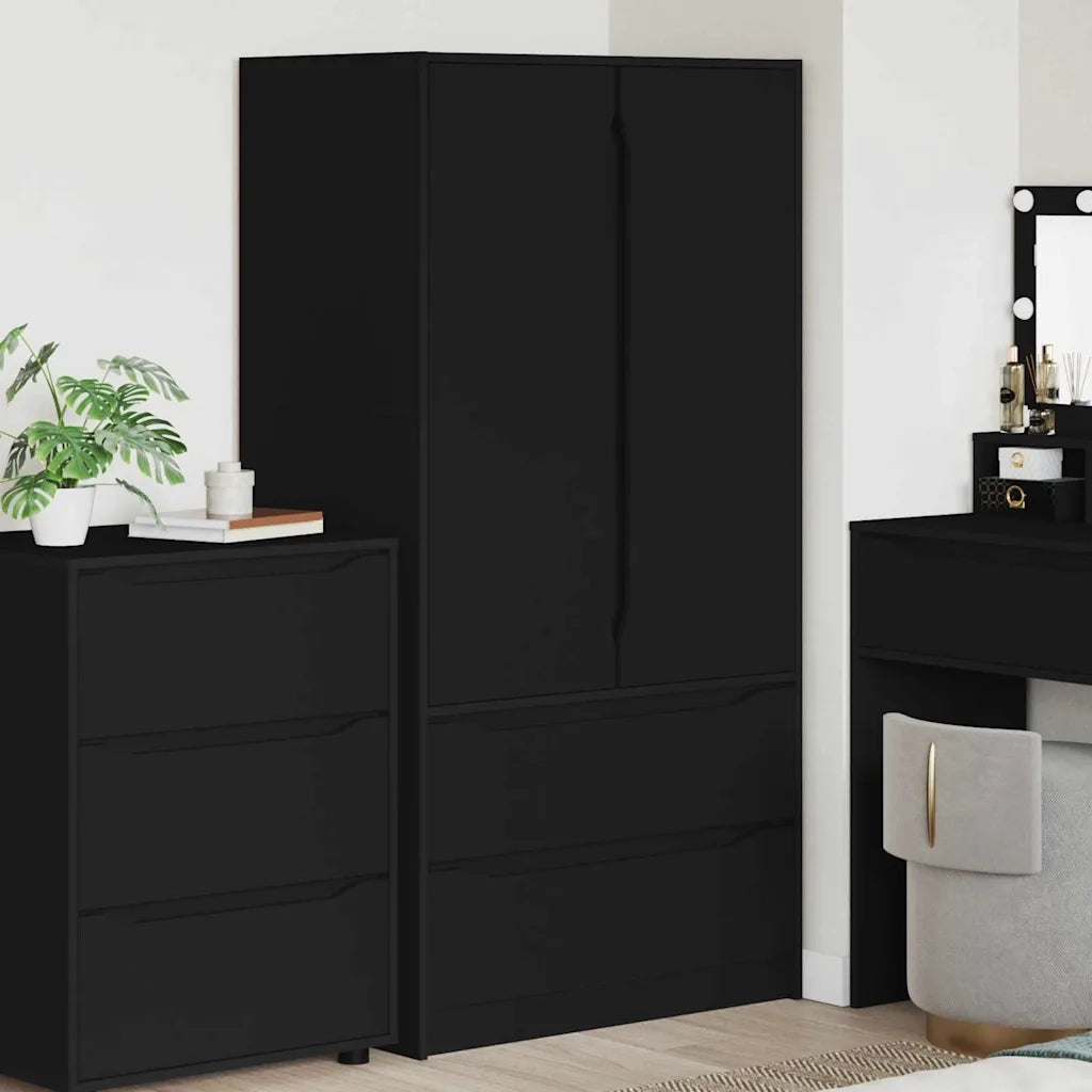 Guardaroba Nero 79,5 x 49 x 156 cm Legno ingegnerizzato 3406246