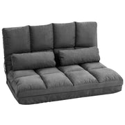Divano letto reclinabile ¨C zephmum ¨C grigio, con materasso