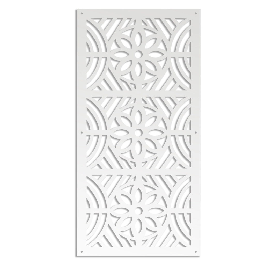 PROVENZA - Pannello in PVC traforato - Parasole Misura: 73x148 cm, Colore: bianco