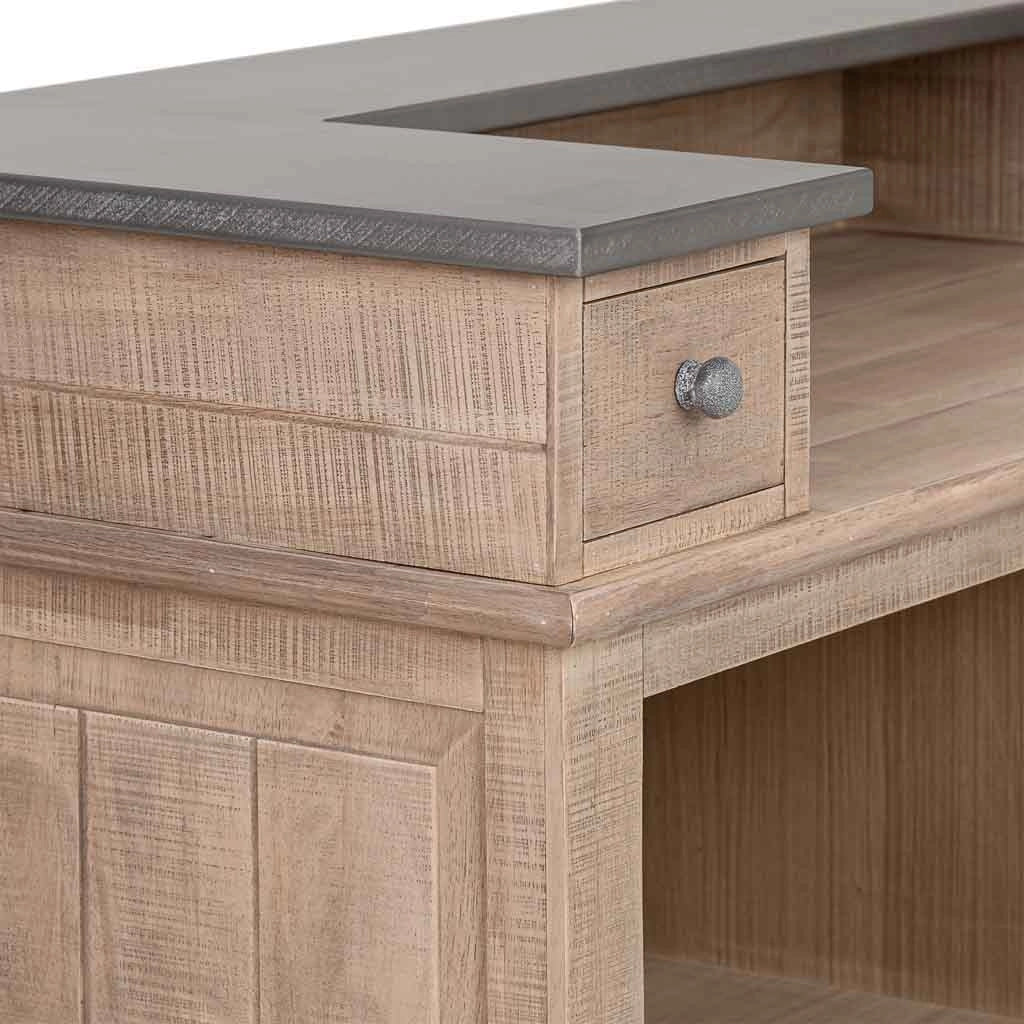 Bar in legno marrone 101x50x120h cm