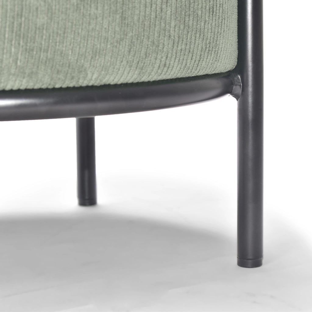 BONN VELVET - Pouf piccolo tondo in velluto a coste