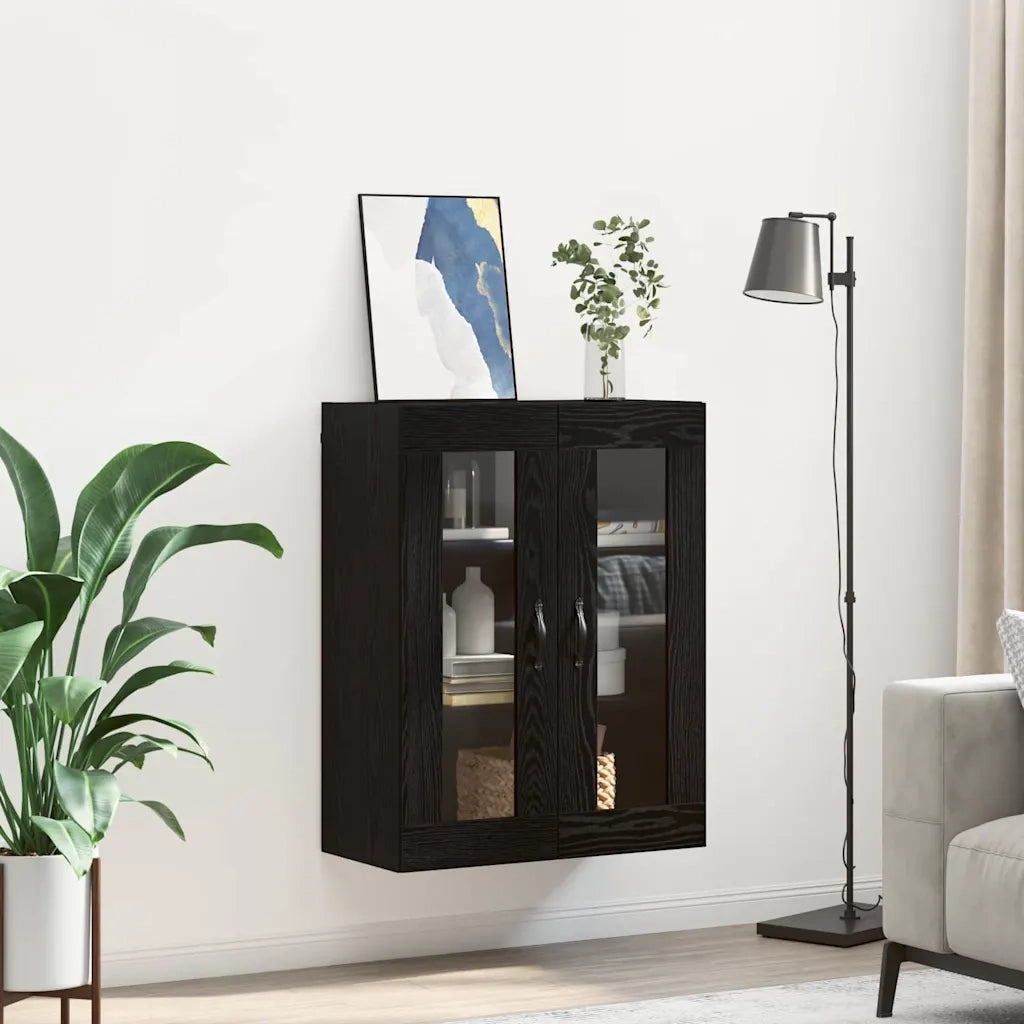 Pensile | Mobile a Parete Rovere Nero 69,5 x 34 x 90 cm