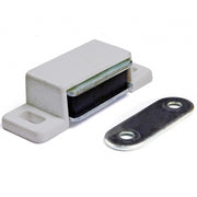 Trade Shop - 4pz Chiusura A Calamita Magnete Blocco Ante Porta Mobili Casa Con Viti Fissaggio -