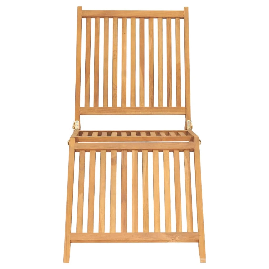 Lettino prendisole sedia a sdraio lettino prendisole letto da giardino mobili da esterno per patio legno massello di teak 02_0012715