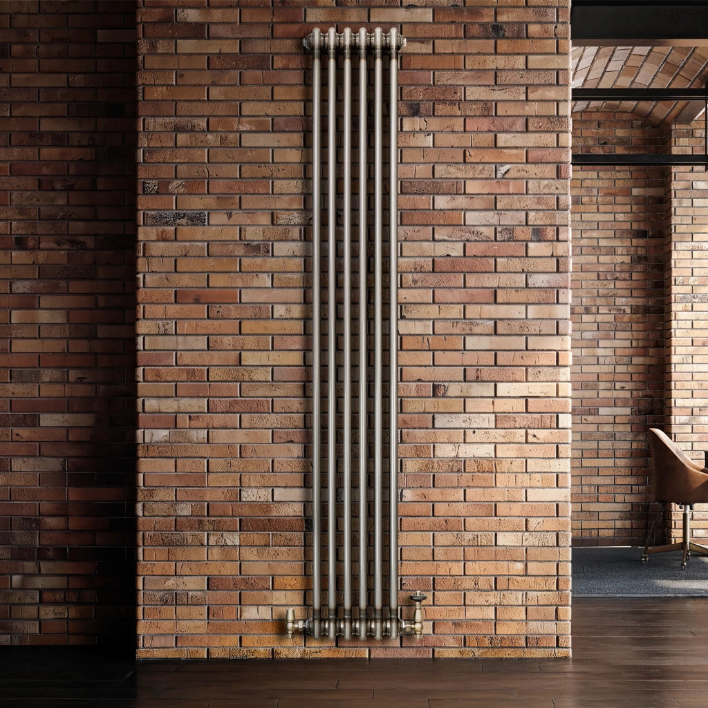 Radiatore 2 Colonne Verticale Metallo Grezzo 1800 x 290 mm TRV