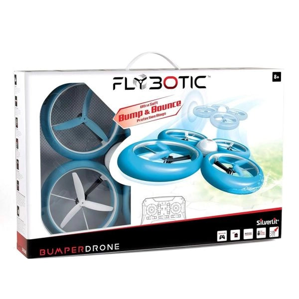 Drone radiocomandato 3 velocita Flybotic Bumperdrone,Silverlit,Eta 8+