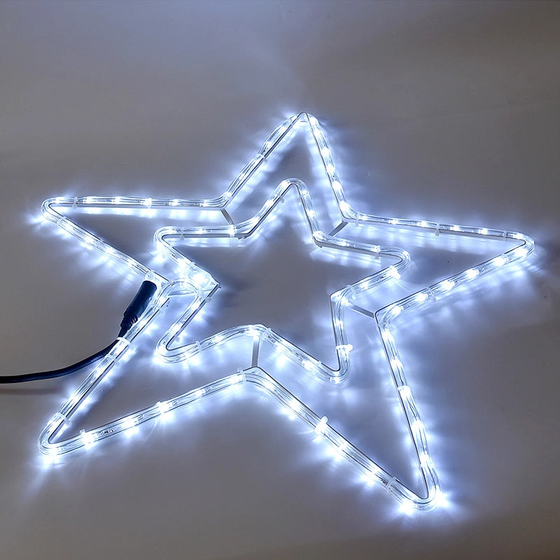 STELLA LUMINOSA LED DECORATIVA 90 LUCI BIANCHE PER INTERNI ED ESTERNI - IDEALE PER DECORAZIONI NATALIZIE