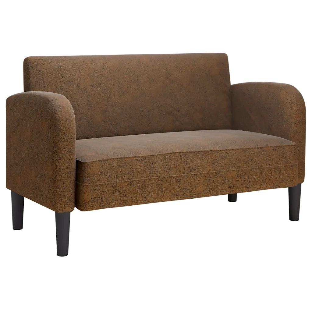 Divano | Divano da soggiorno | Sofa Divanetto Marrone 110 cm in Similpelle