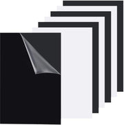 Piastre in ABS - 6 Facciate Nera/Bianca - 19,9 cm x 30,1 cm - 0,5 mm Spessore - Resistente all'UV - Impermeabile - Adatta per Artigianato e Fotografia - Olio di Poliammide