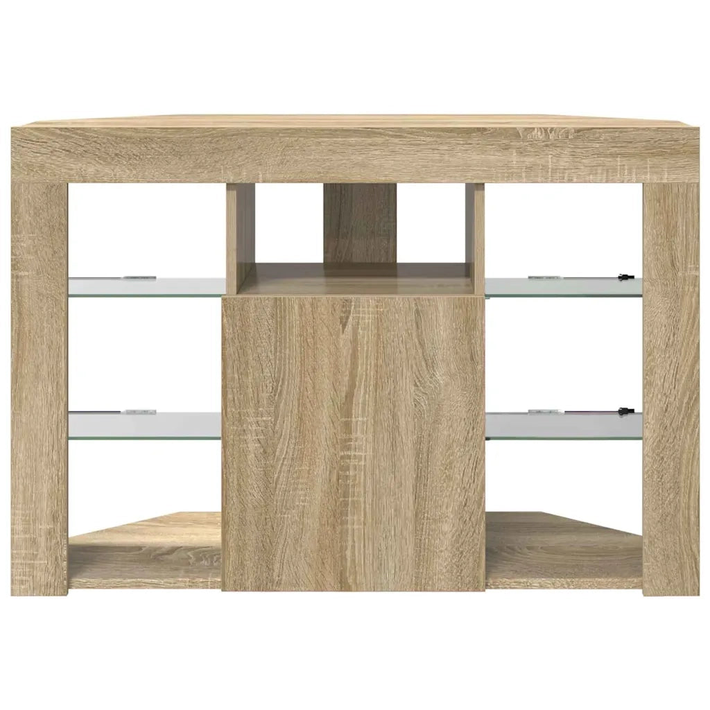 Mobile TV LED Angolare Rovere Sonoma 100x40x68cm 889787