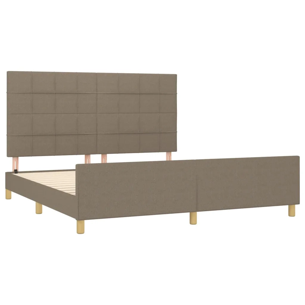 Giroletto senza Materasso Tortora 180x200 cm in Tessuto 3125077
