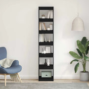 Armadio per Libri Rovere Nero 40 x 30 x 198 cm 862719