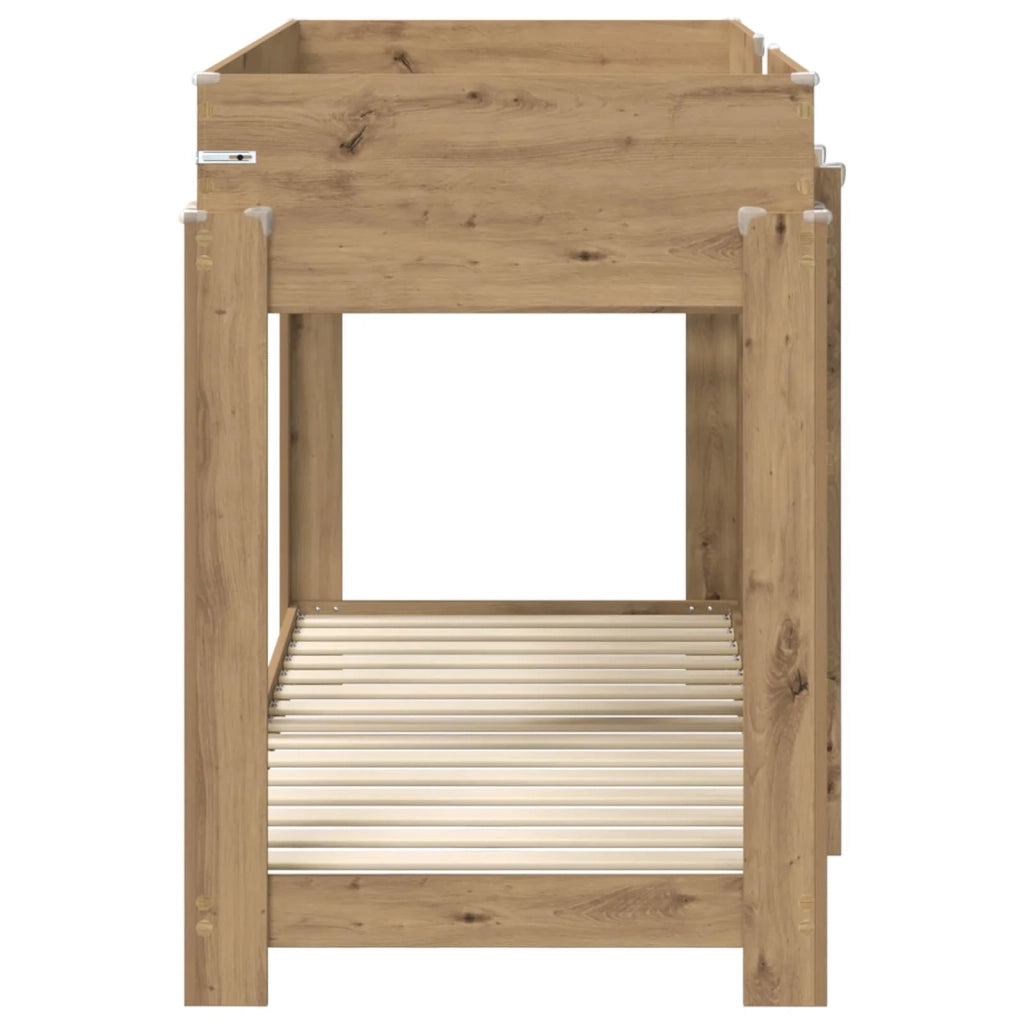 Letto a Castello per Bambini Rovere artigianale 75 x 190 cm 3410546