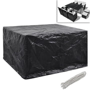 Coperture Arredi Giardino | Telone per mobili da esterni 2 pz Polyrattan 8 Occhielli 172x113cm