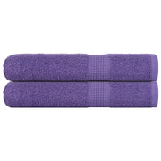 Asciugamani 2 pz Viola 100x200 cm 360 g/mÂ² 100% Cotone