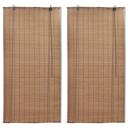 Tende Oscuranti in BambÃ¹ 2 pz 150 x 220 cm Marroni cod mxl 53383