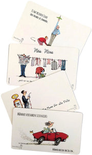 4 mensole per colazione con motivi di Barbara Freundlieb, tagliapasta, ca. 14,8 x 23,4 cm