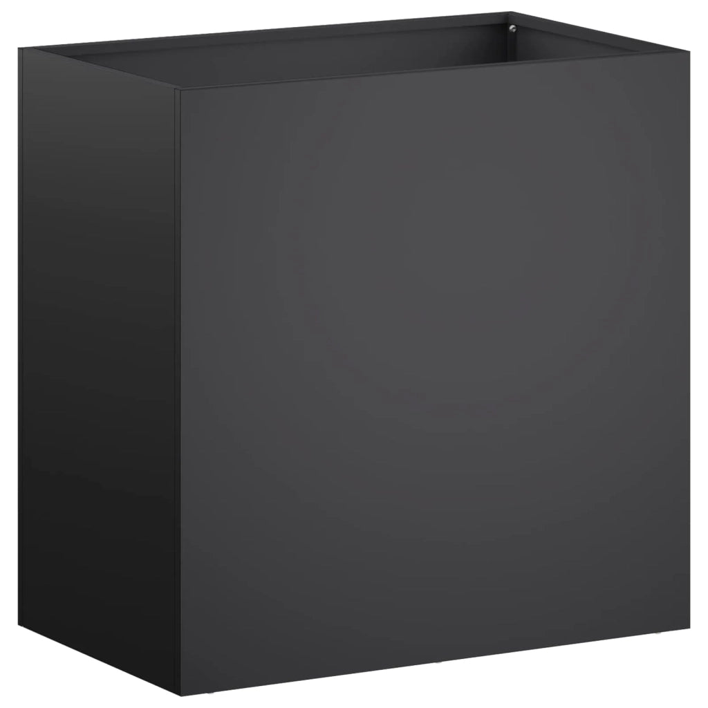 Vaso da giardino 2 pz Nero 50 x 30 x 40 cm 8005513