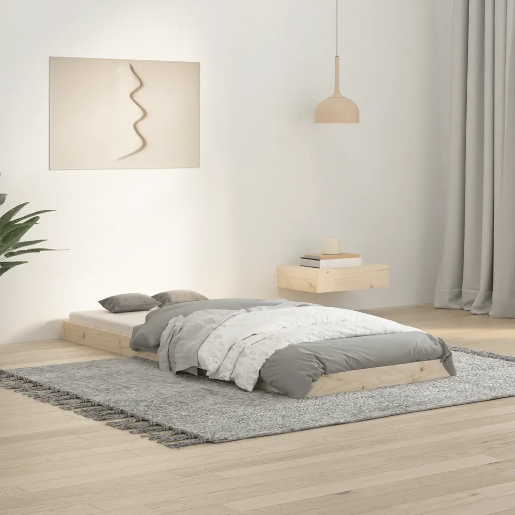 Giroletto-Struttura Letto 75x190 cm Small Single in Legno Massello di Pino 883976