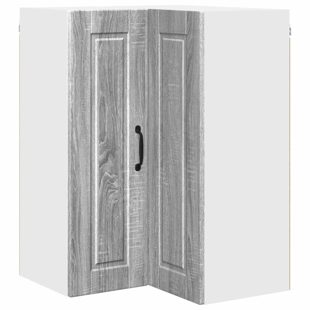 Pensile da cucina | Mobile angolare per parete PORTO Grigio Sonoma 57 x 57 x 80 cm