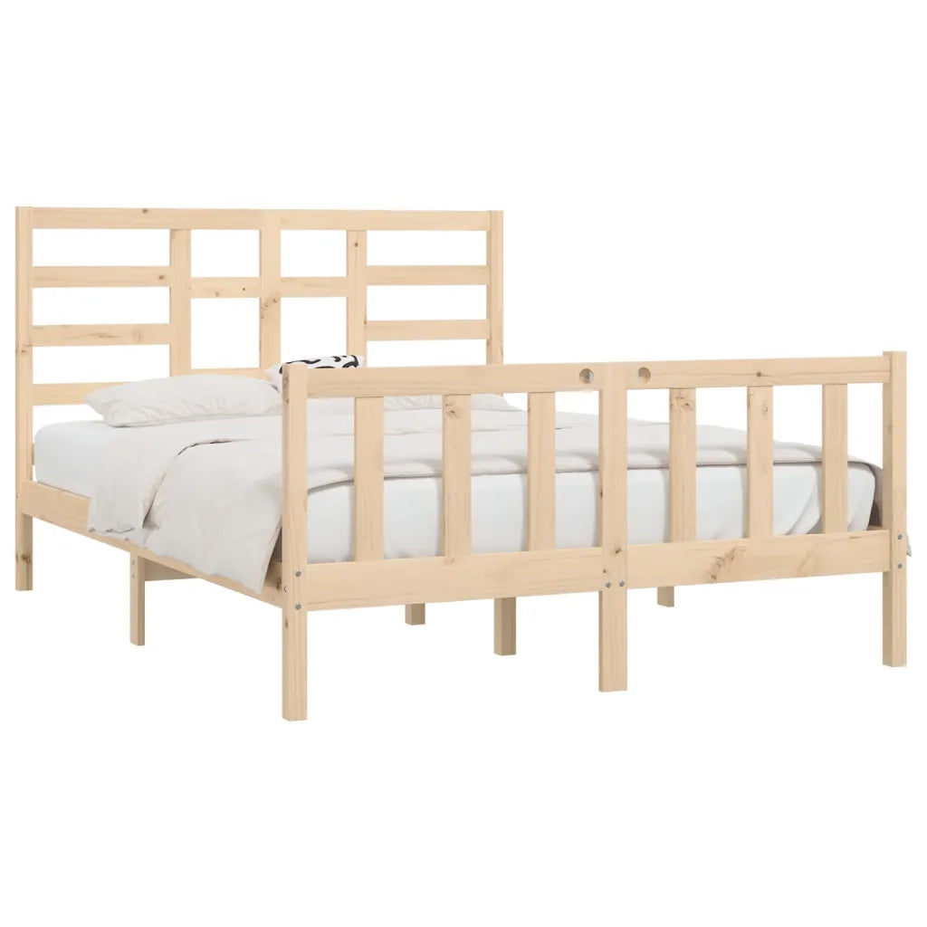 Giroletto senza Materasso-Struttura Letto 160x200 cm in Legno Massello di Pino 597030